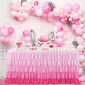 14ft Pink Tutu Tulle Table Skirt for Rectangle Round Tables