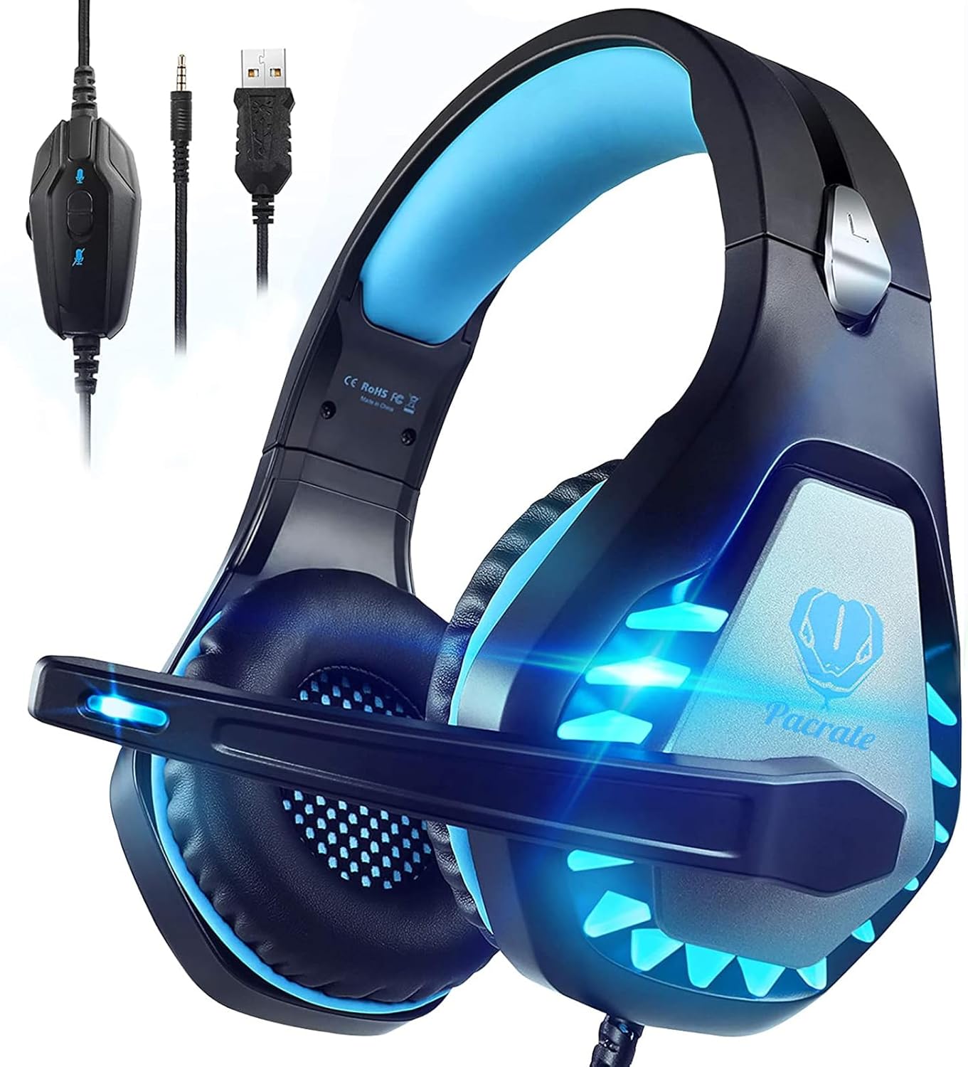 Pacrate Gaming Headset - Immersive Sound Quality