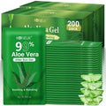 200 Pack Bulk Aloe Vera Gel Travel Size - Moisturizing Relief