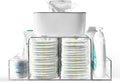 Diaper Caddy Baby Changing Table Organizer - Clear Acrylic, Detachable