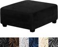 HFCNMY Ottoman Cover Square - Luxurious Velvet Slipcover for Home