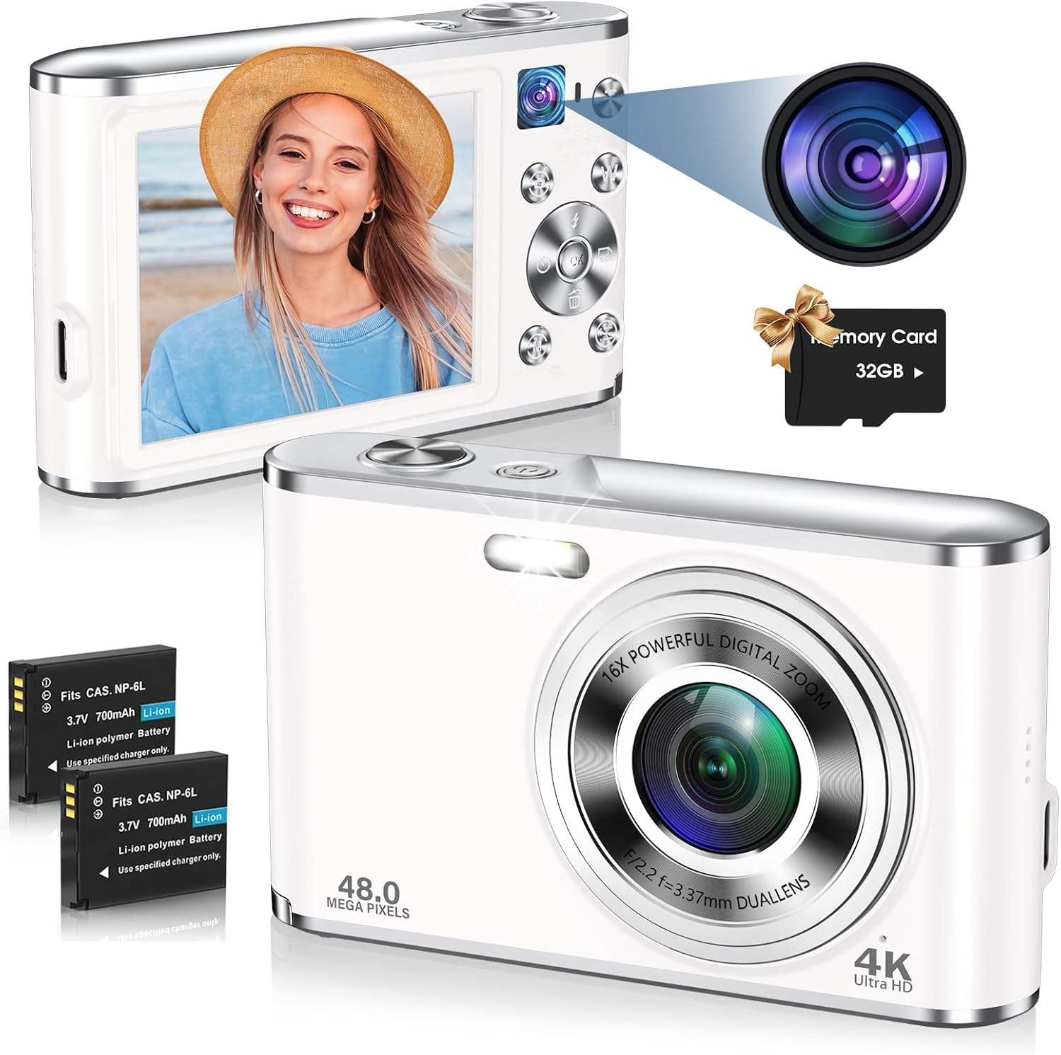 UHD 4K Autofocus Vlogging Camera - 48MP
