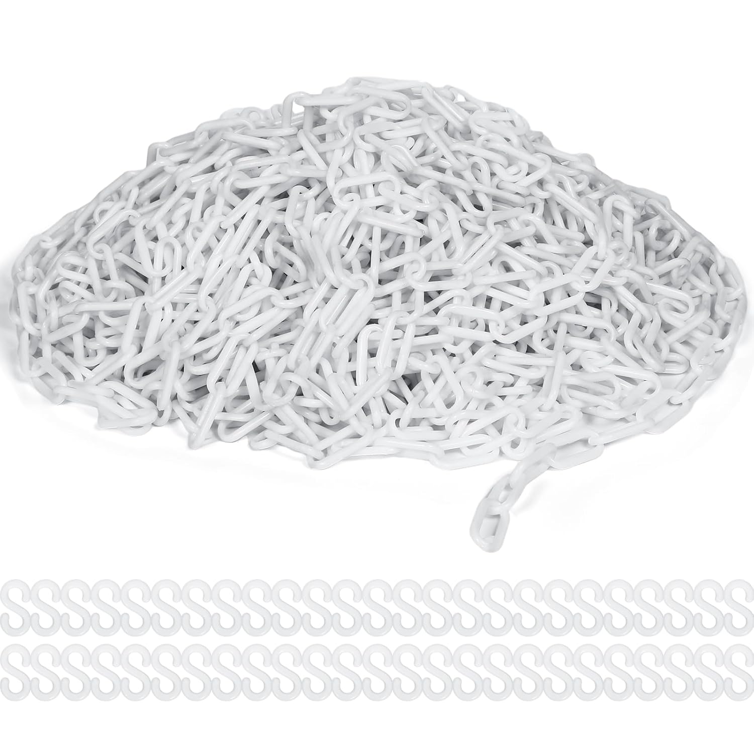Geelin 200 ft Plastic Chain for Crowd Control and Decoration