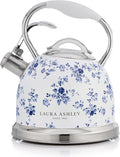 Laura Ashley China Rose Stovetop Kettle - 2.5L Fast Boil Whistle