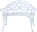 C/G Patio Balcony Bench Double Seat - Anti-Rust Cast Aluminum Bench