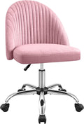 Pink Swivel Vanity Chair by Furniwell