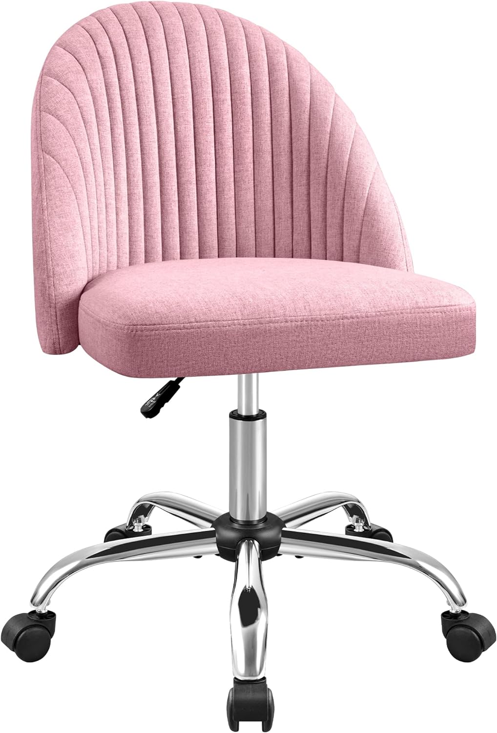 Pink Swivel Vanity Chair by Furniwell