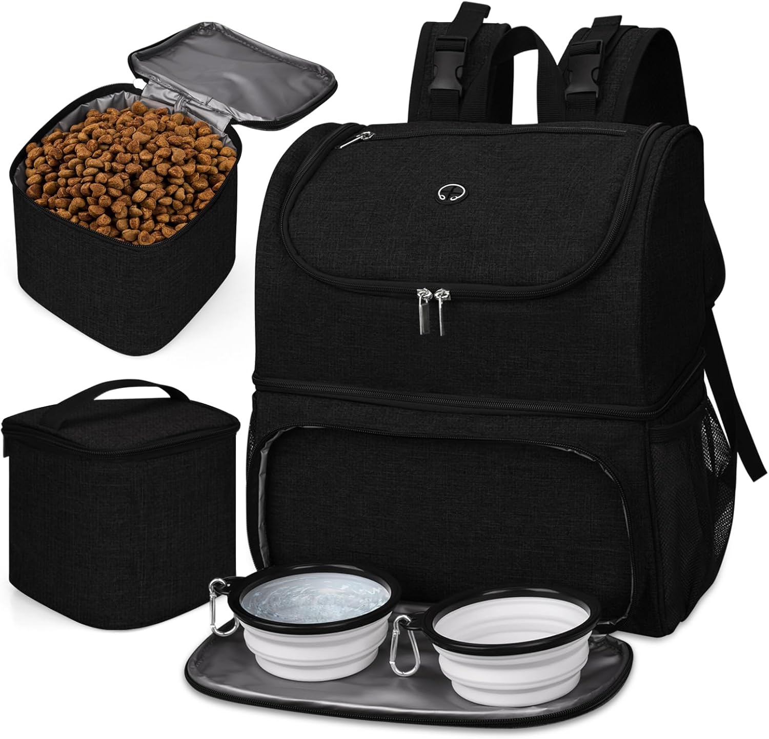 BAGLHER Pet Travel Bag: Double-Layer Backpack for Pets