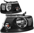 DNA MOTORING HL-OH-F1504-BK-CL1 Black Housing Headlights Replacement