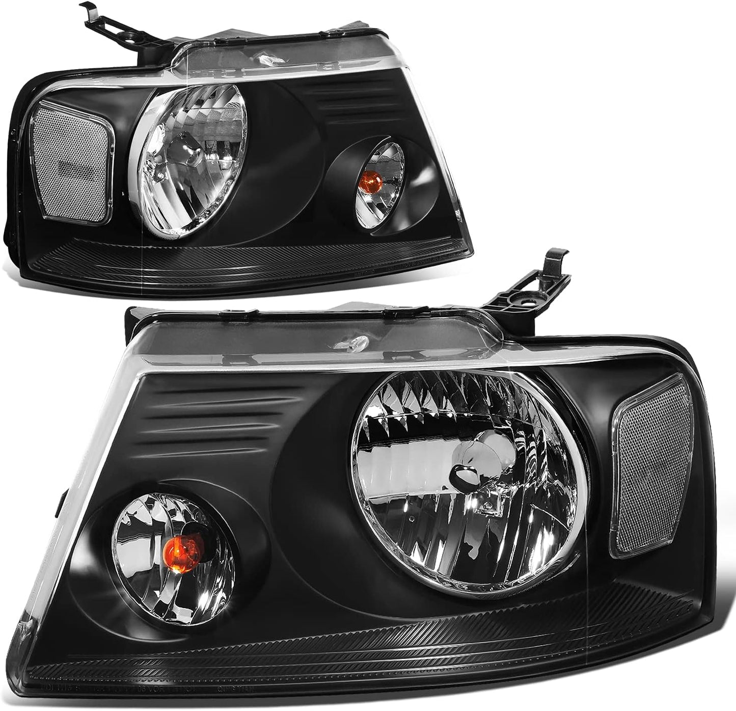 Black Housing Headlights Replacement for 04-08 F-150 Models