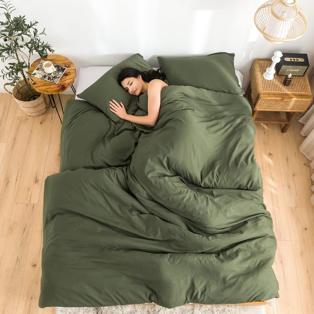 COTTEBED Ultra-Soft Queen Washed Bedding Comforter Set Review