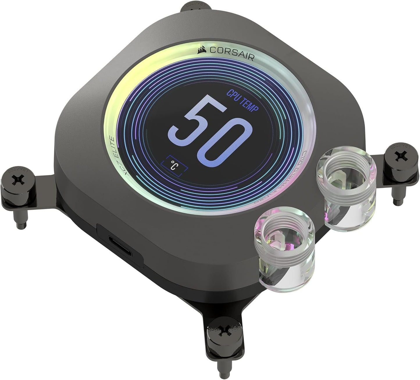 CORSAIR XC7 RGB Elite LCD CPU Water Block with Stunning Display