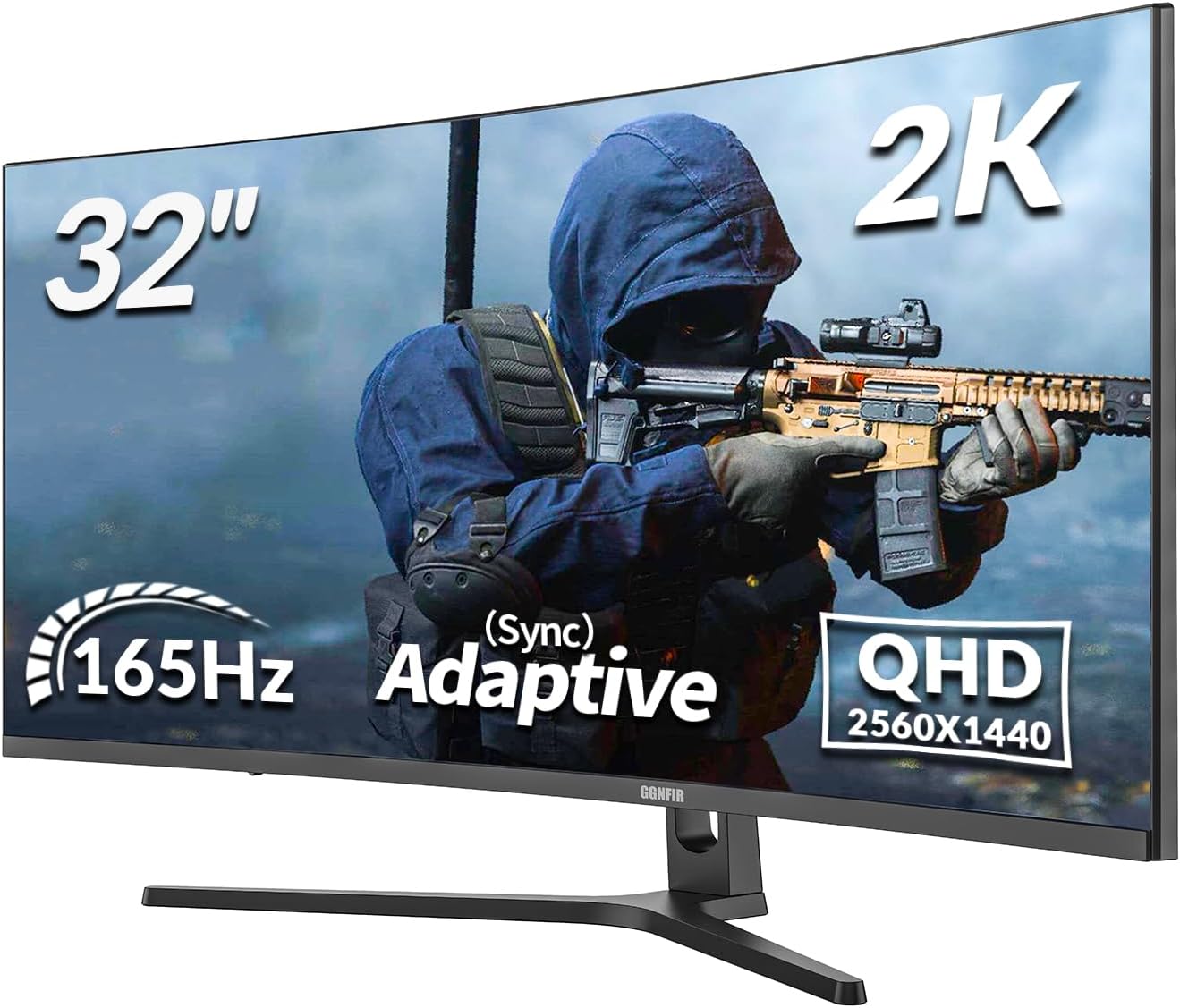 Immerse in Ultimate Gaming Experience with 32 2K 165Hz Curved Monitor!