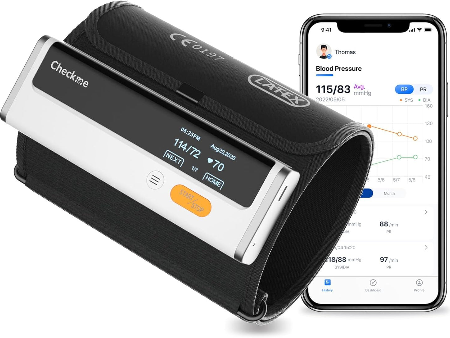 Wireless BP Monitor with Unlimited Data Storage