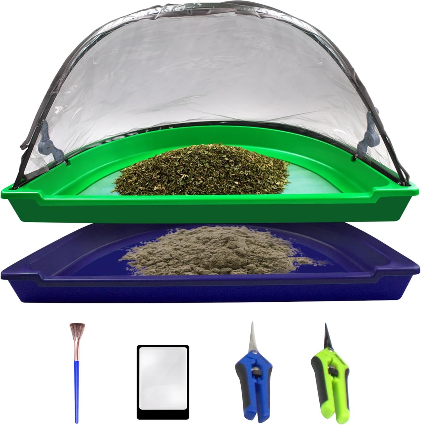 Trim Tray Bin with 150 Micron Screen for Efficient Trimming