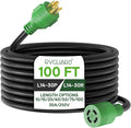 RVGUARD 4 Prong 30 Amp 100 Foot Generator Extension Cord - Heavy Duty