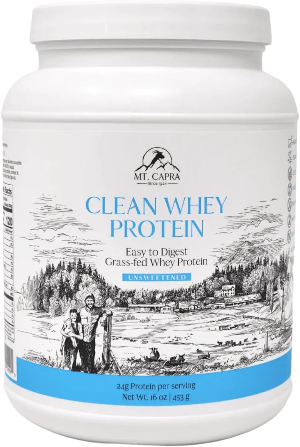 Mt. Capra Clean Whey Protein Powder - Grass-Fed Goat Protein