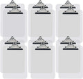 Clear Plastic Clipboards 12 Pack - Durable See-Through Clipboards