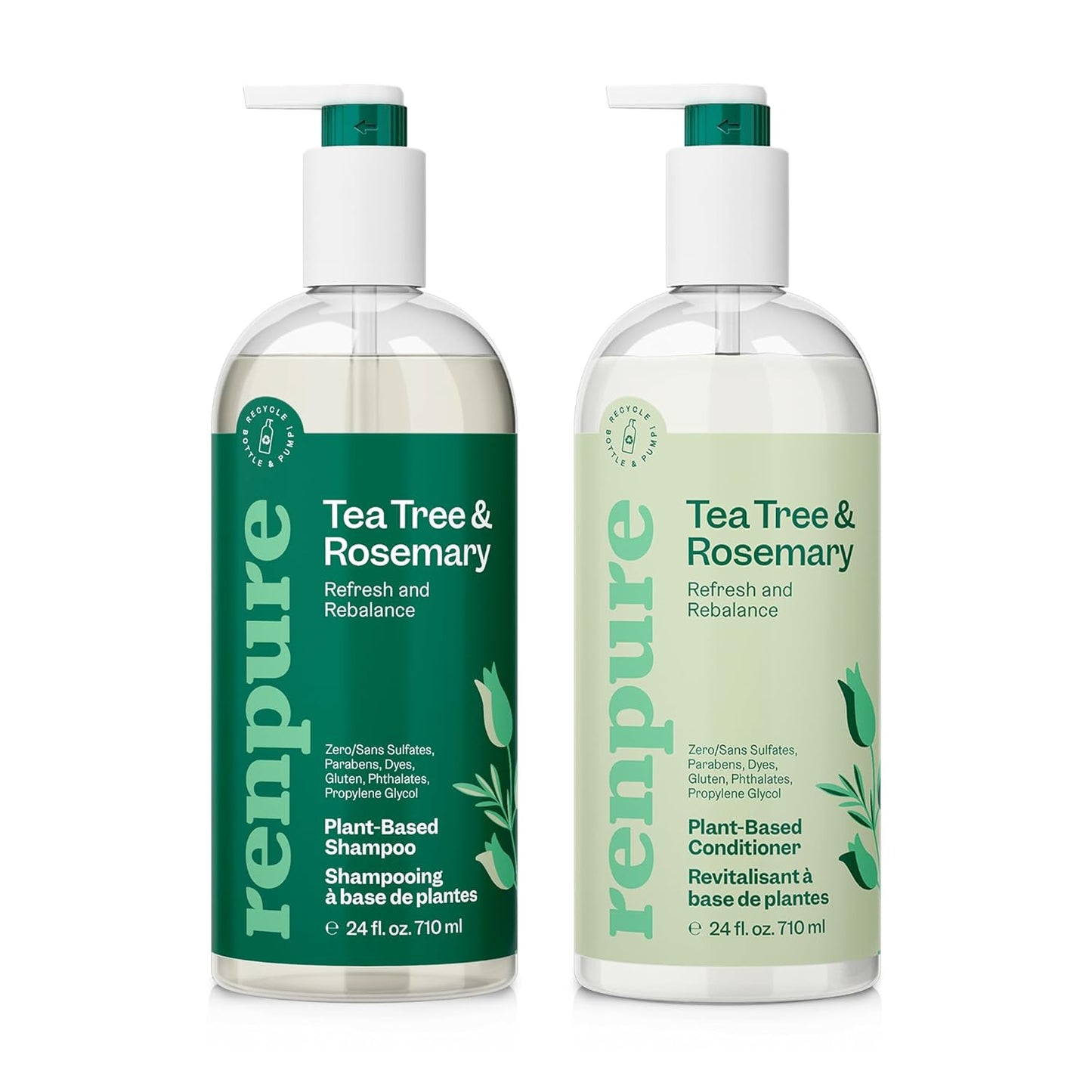 Renpure Tea Tree & Rosemary Set: Refresh & Balance Hair