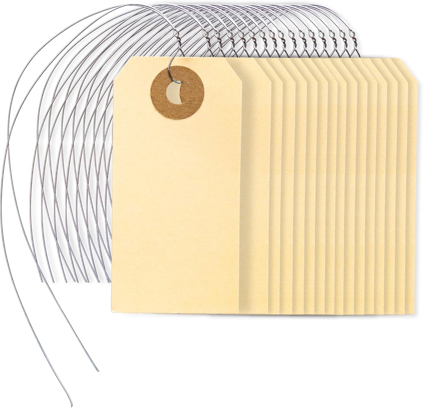 Perco Manila Shipping Tags with Metal Wire for Easy Identification