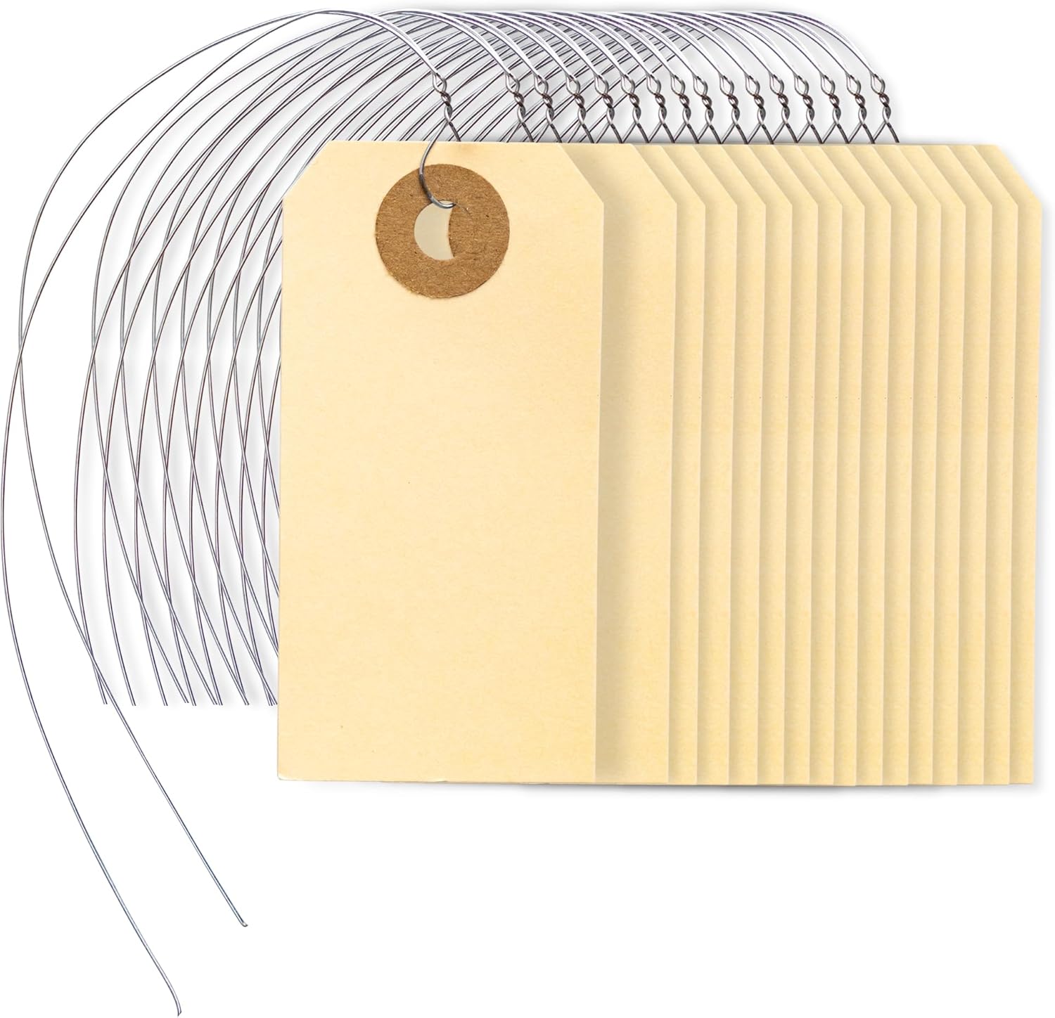 Perco Manila Shipping Tags with Metal Wire for Easy Identification