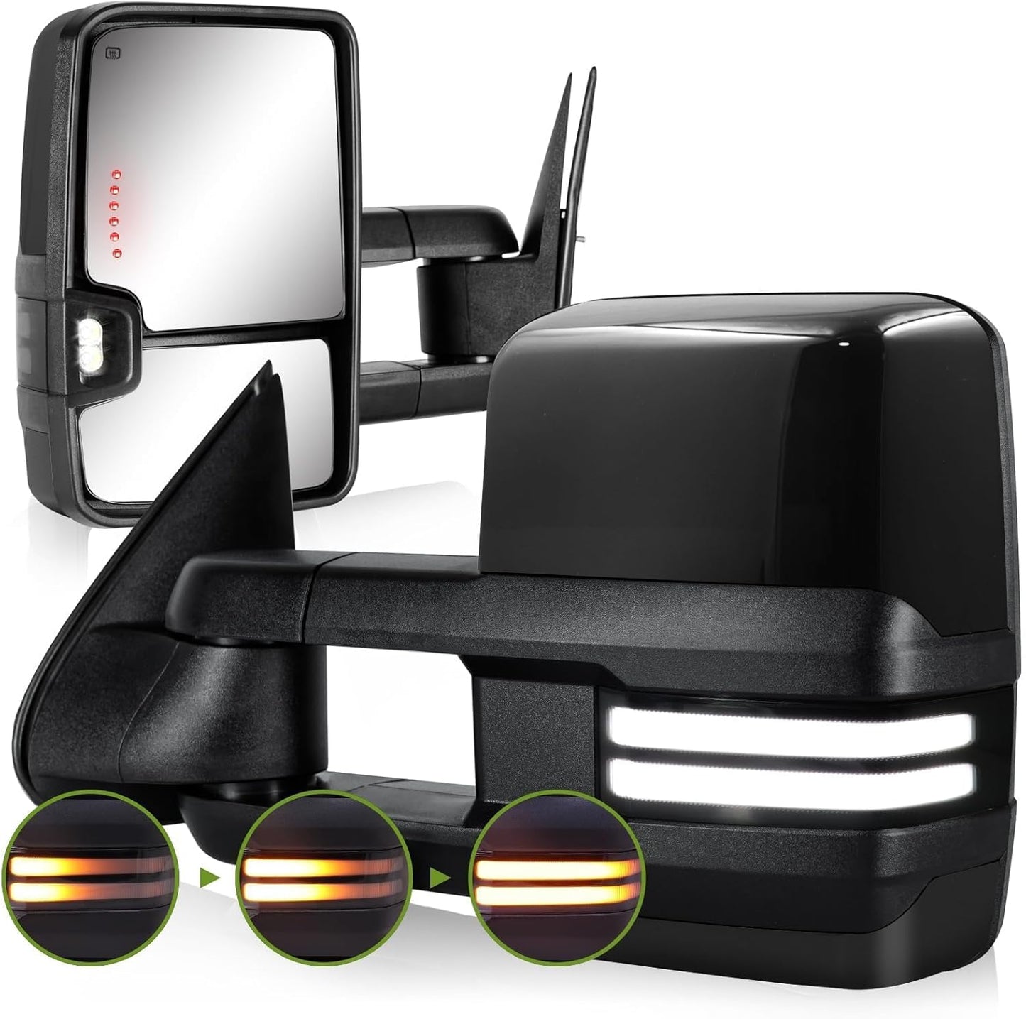 Switchback Towing Mirrors for 2003-2007 Chevy Silverado & GMC