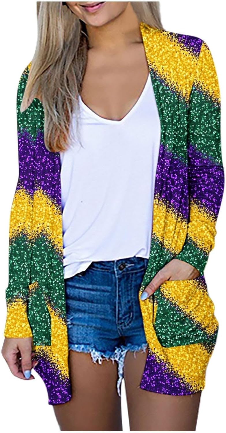 Carnival Glitter Cardigan - Lightweight & Festive