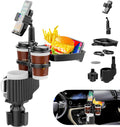 2024 Upgraded 6-in-1 Car Cup Holder with Food Tray Table - Road Trip