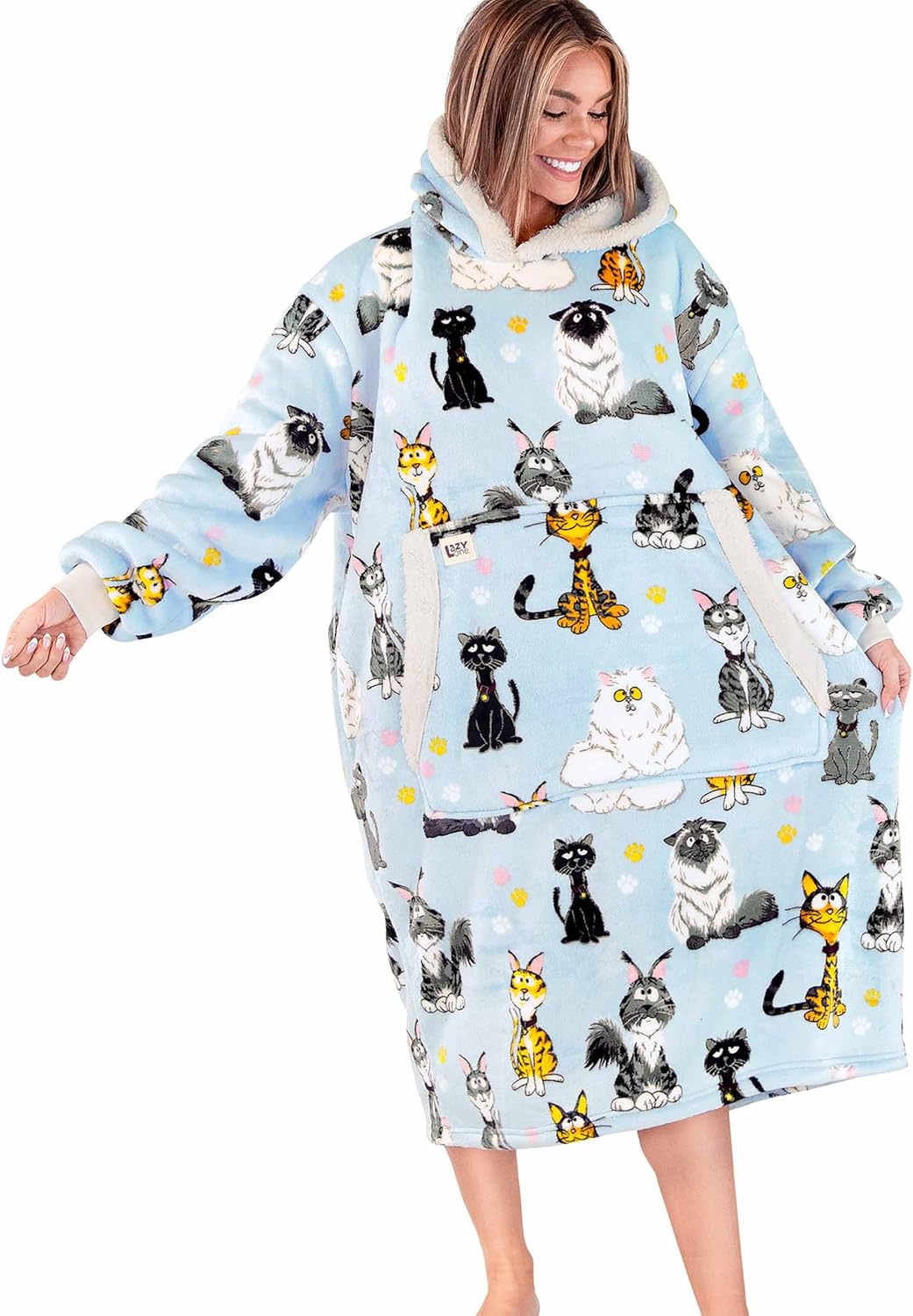 LazyOne Oversized Blanket Hoodie for Cozy Comfort and Style