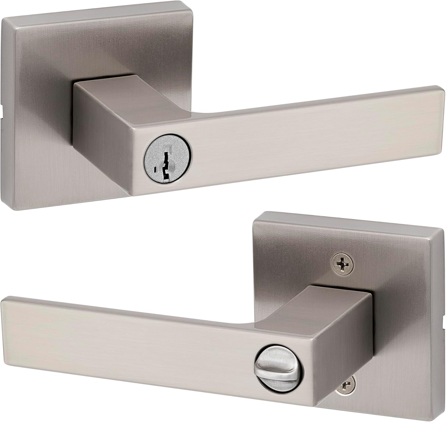 Kwikset Singapore Entry Door Handle with Secure Keyed Lock