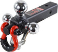 Trailer Hitch Tri-Ball Hitch with Rotatable Tow Shackle - Versatile