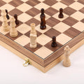 Wooden Chess Set with Folding Board - 15 in Classic Magnetic Set