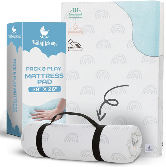 Waterproof Pack and Play Mattress Topper for Comfortable Sleep