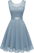 BeryLove Womens Short Homecoming Dress for Teens - Sleeveless Lace