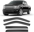 Shatterproof Taped-On Window Deflectors for Ford F150 SuperCrew