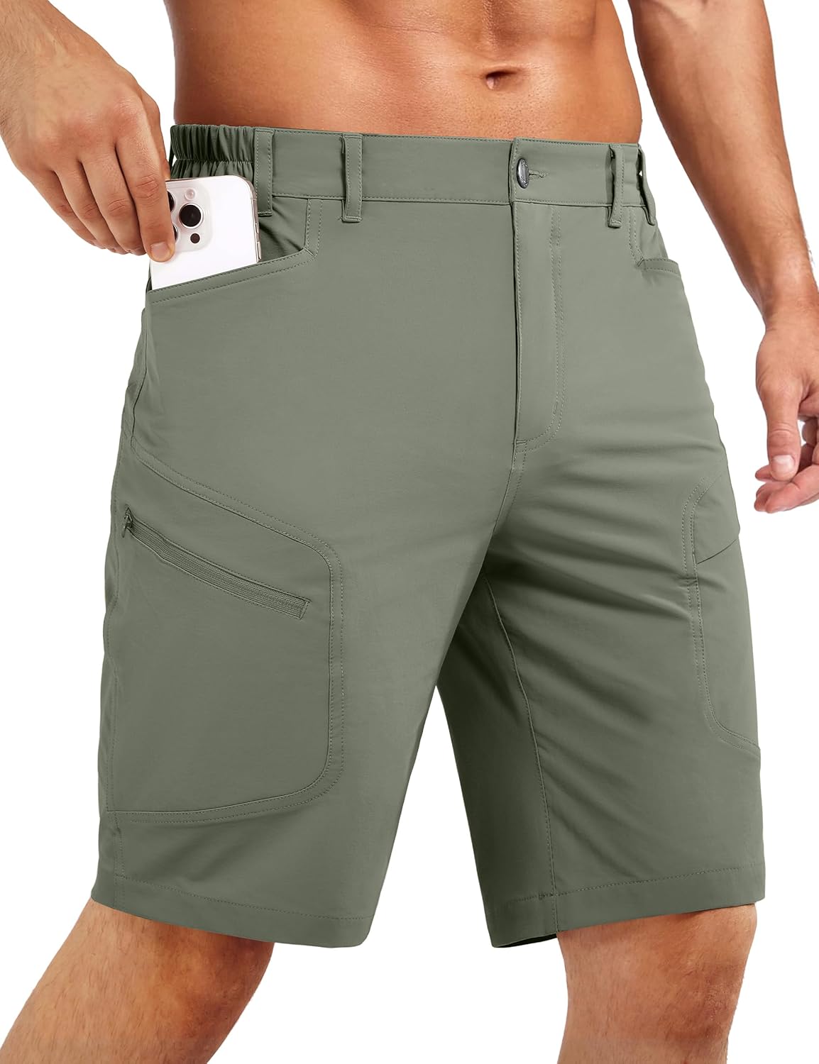 Stlight Men's Hiking Cargo Shorts Quick Dry Lightweight Tactical