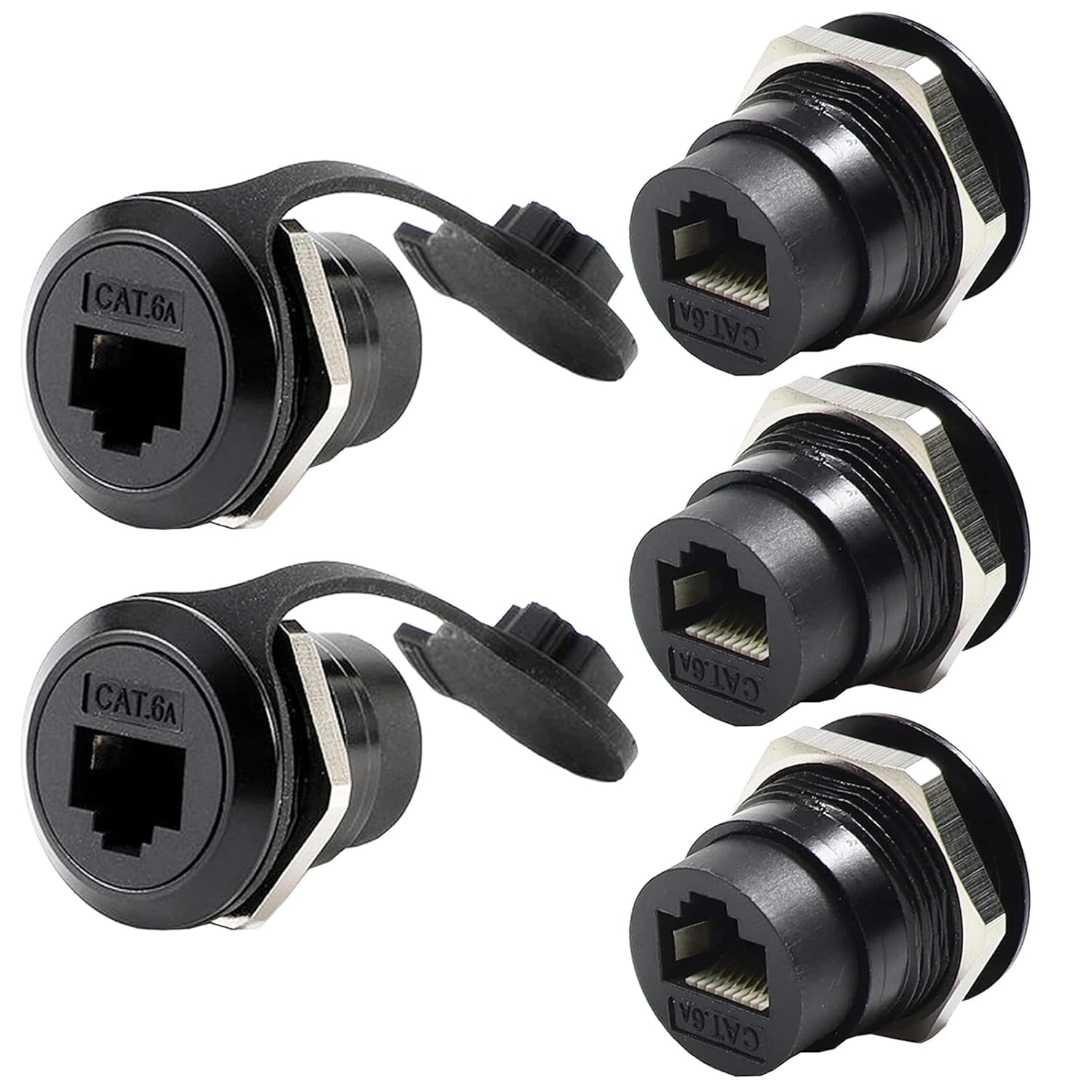 PENGLIN Waterproof RJ45 Panel Mount Connector for Ethernet Use