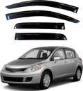 KPY Window Visor Compatible with Nissan Versa 2007-2012 - 4PC Rain
