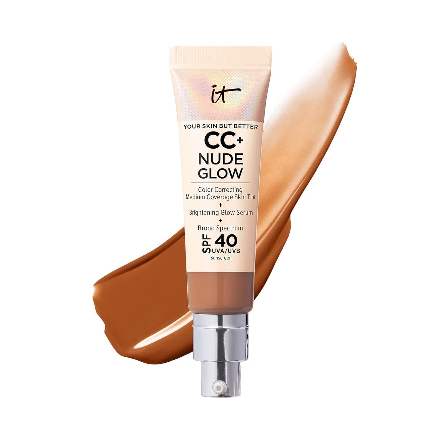 IT Cosmetics CC+ Nude Glow Foundation with SPF 40 for Radiance