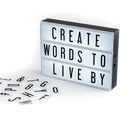 My Cinema Lightbox 30x23cm Light Box - Personalised LED Message Sign