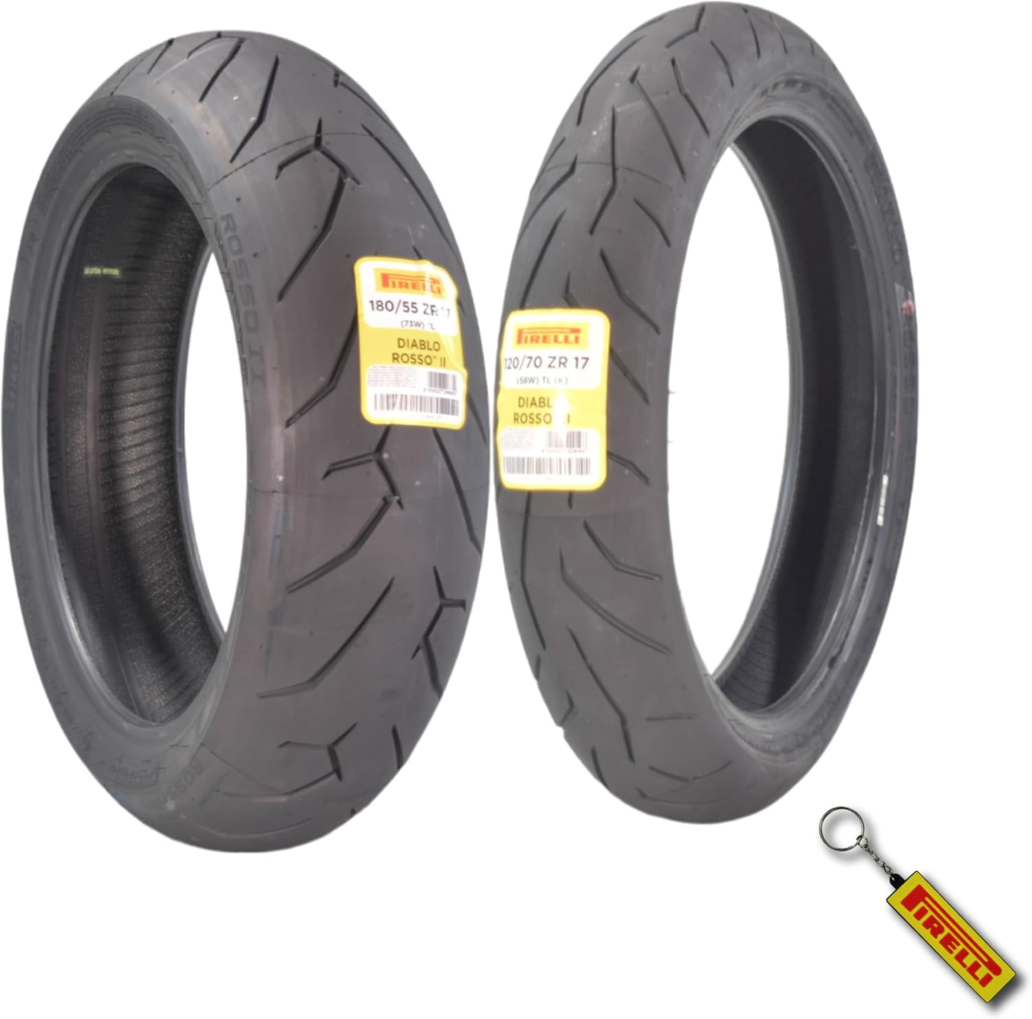 Pirelli Diablo Rosso II Motorcycle Tire Set for Sport Performance