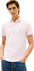 Tommy Hilfiger Mens Short Sleeve Slim Fit Polo - Stretch Organic