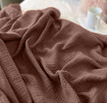 KyraHome Organic Cotton 50x60 Throw Blanket - Lightweight Gauze