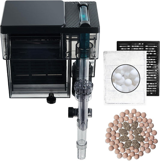 Aquarium Filter with 4-Stage Bio-Filtration for 10-40 Gallons