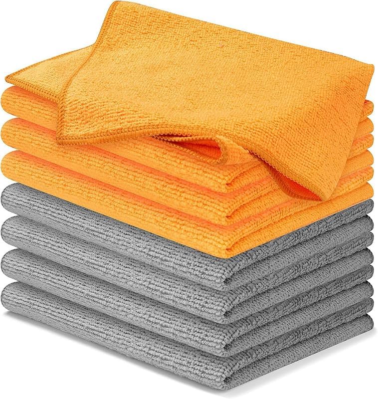 High Performance Microfiber Cloths - Pack of 8