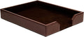 Dacasso Dark Brown Letter Holder - Luxury Desk Organizer