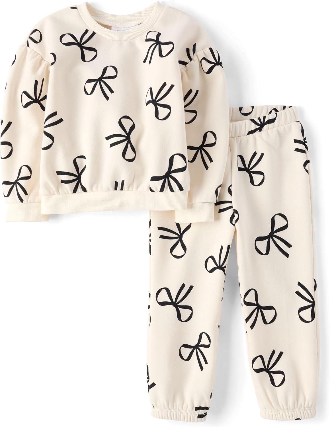 Children's Place Baby Girls Long Sleeve Active Shirt and Pant Set