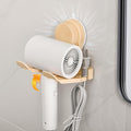Hair Dryer Holder Reusable Blow Dryer Stand - Space Saving Wall Mount