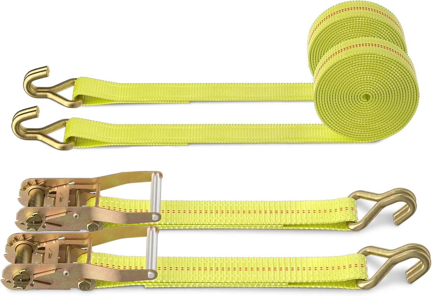 Heavy Duty Ratchet Tie Down Straps for Secure Cargo Transport