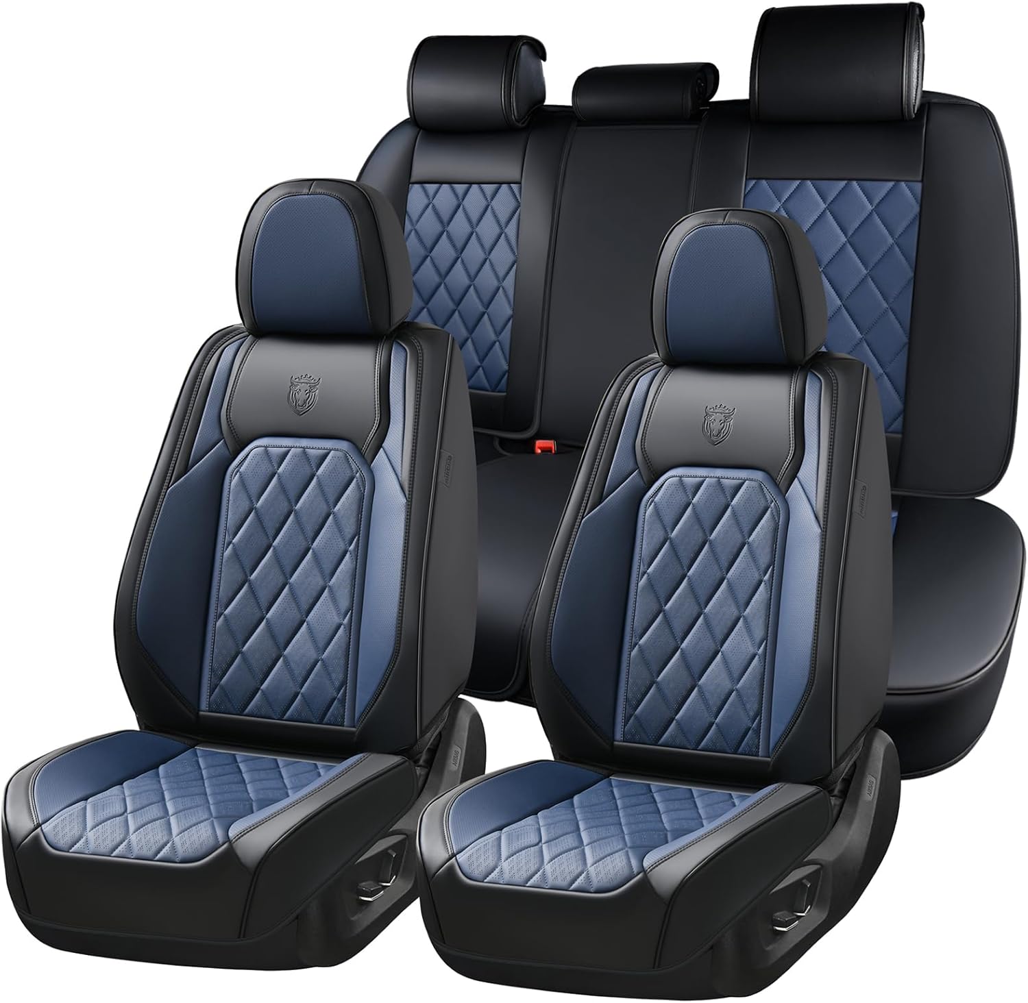 Coverado Car Seat Covers Full Set - Luxury Faux Leather Style